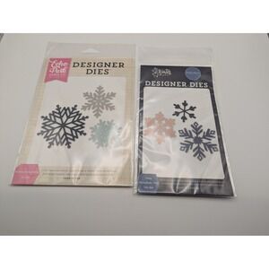 2 Sets of Snowflake Dies from Echo Park & Carta Bella NIP